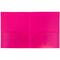 JAM Paper Heavy Duty Plastic 2-Pocket Folders, 6ct.